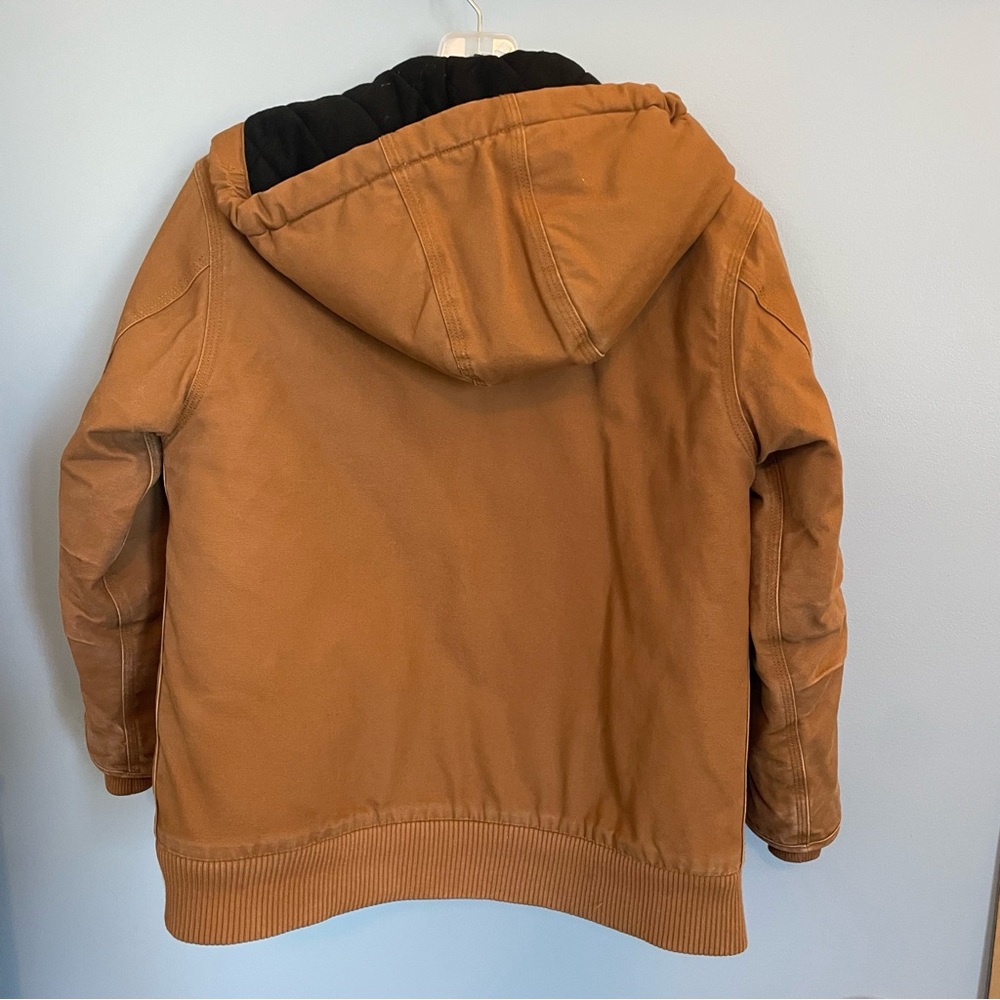 Carhartt Flannel Quilt-Lined Active Jacket with Storm Cuffs youth M 10-12 - Picture 5 of 5